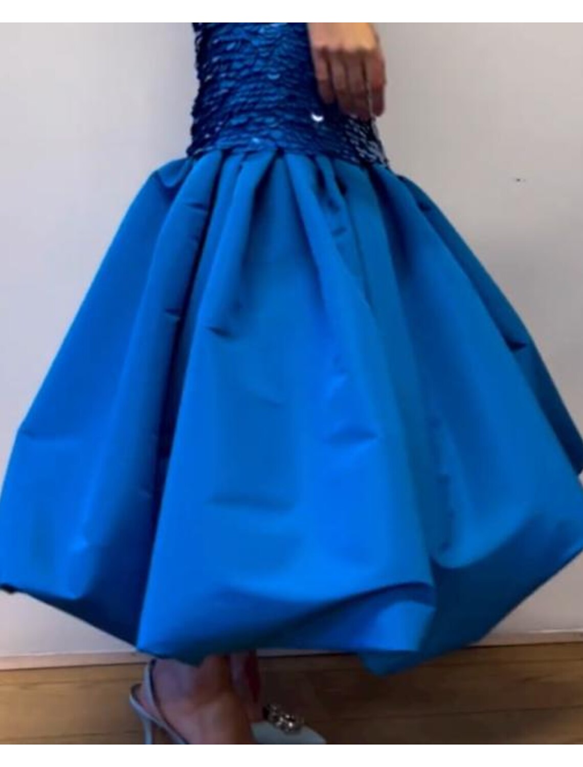 Vestidos de fiesta de sirena/trompeta, estilo vintage, para fiesta de graduación, largo hasta el tobillo, sin mangas, sin tirantes, con lentejuelas